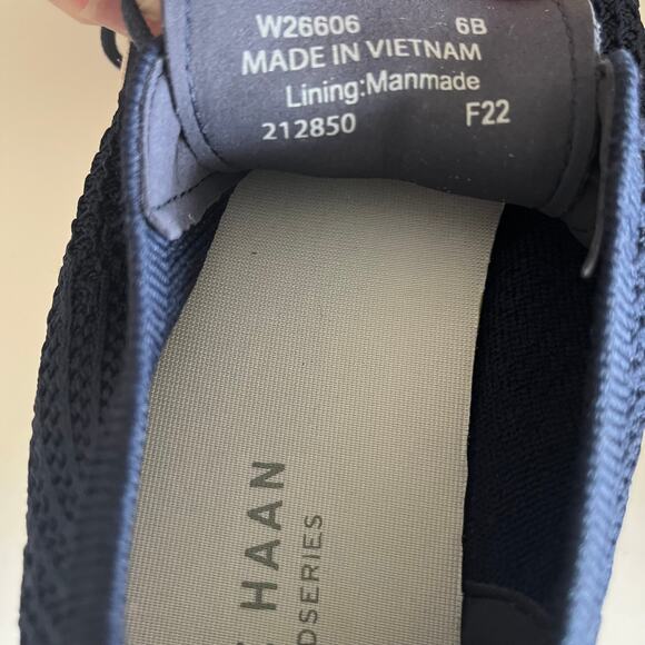 Cole Haan Grand Pro Women's 6 'Contender' Oxford Sneaker Comfort Shoe Navy Blue - Picture 4 of 7